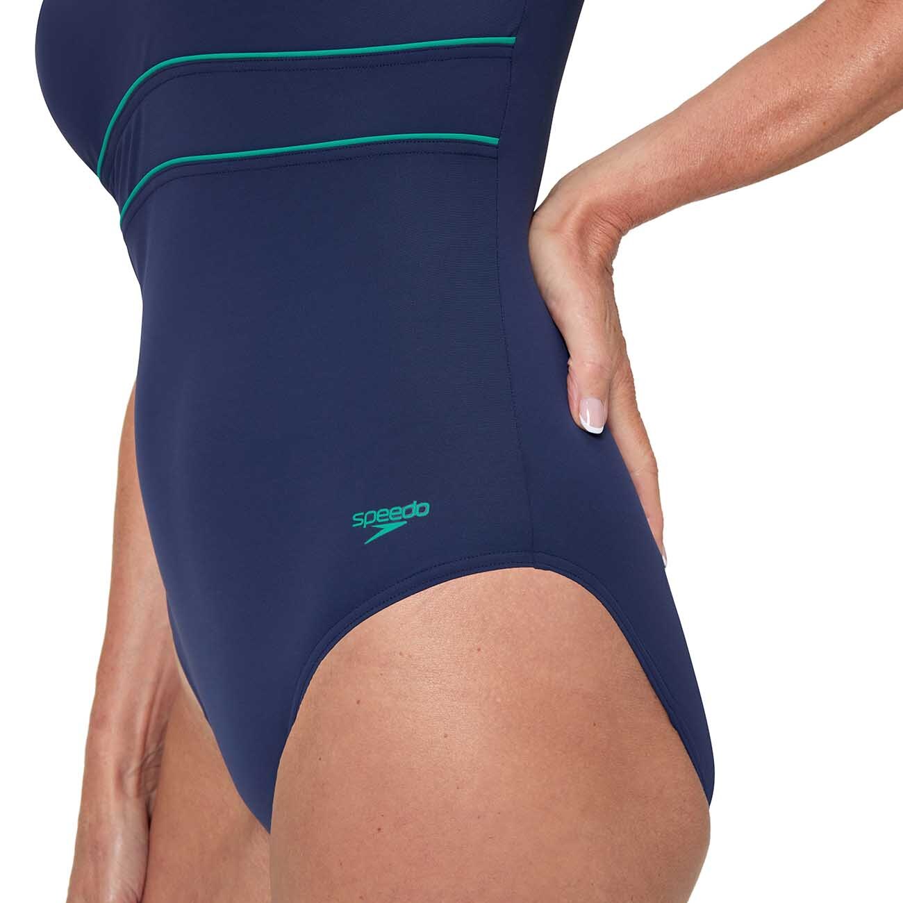 Bañador de natación para mujer Solid Contour Eclipse One Piece Speedo - Azul marino Azul marino-2