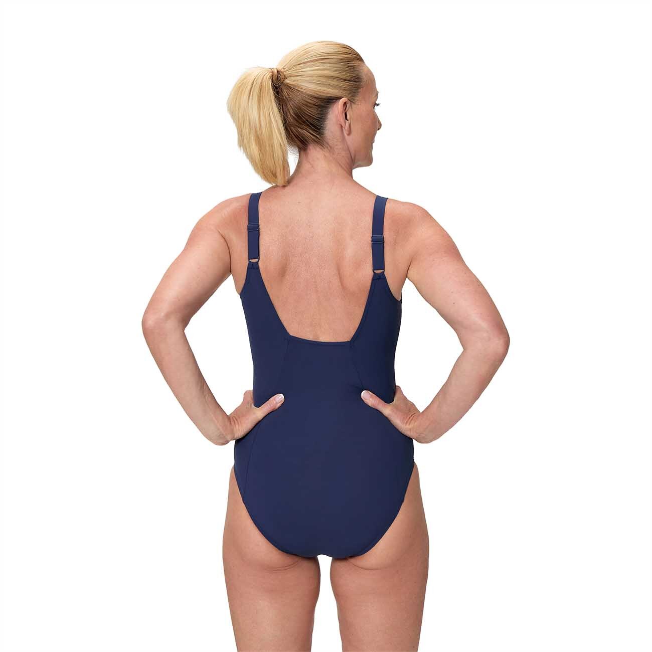 Bañador de natación para mujer Solid Contour Eclipse One Piece Speedo - Azul marino Azul marino-3