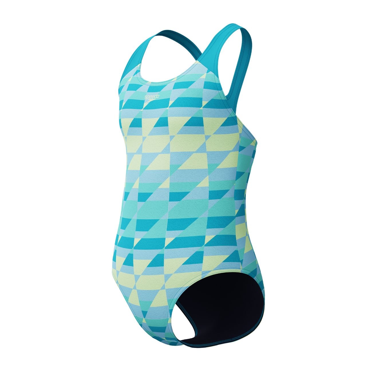 Bañador de natación para niñoss Print Splashback One Piece Speedo - Azul Azul-2