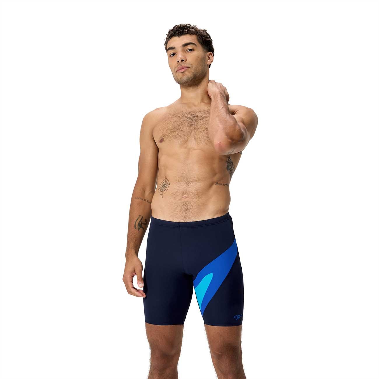 Speedo Bañador de natación para hombre Hyperboom Jammer Azul oscuro