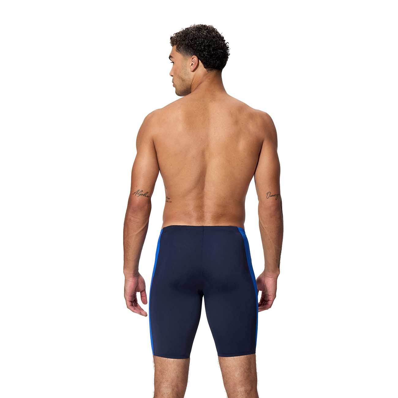 Bañador de natación para hombre Solid Splice Jammer Speedo - Azul marino Azul marino-3
