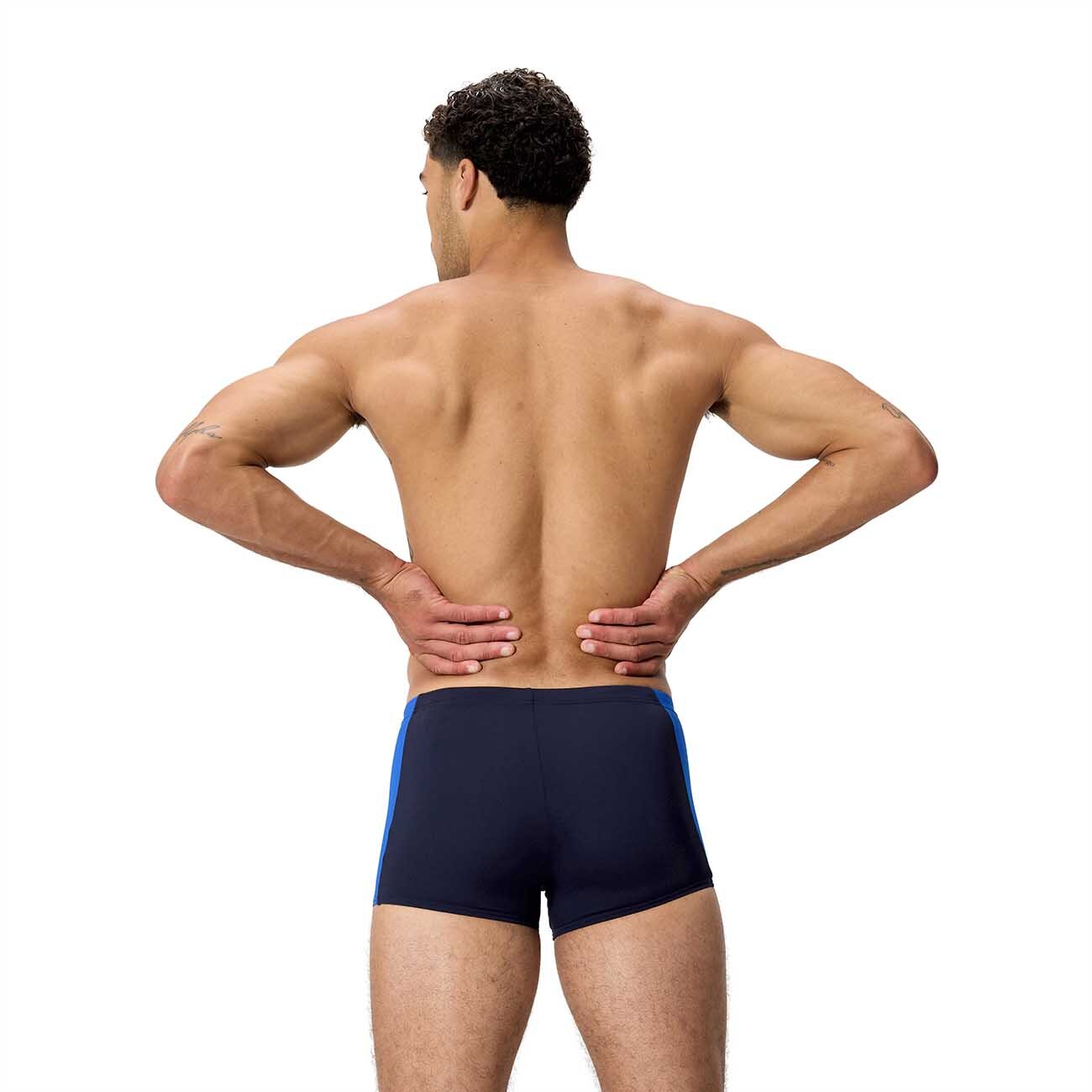 Bañador de natación para hombre Solid Splice Aquashort Speedo - Azul marino Azul marino-3