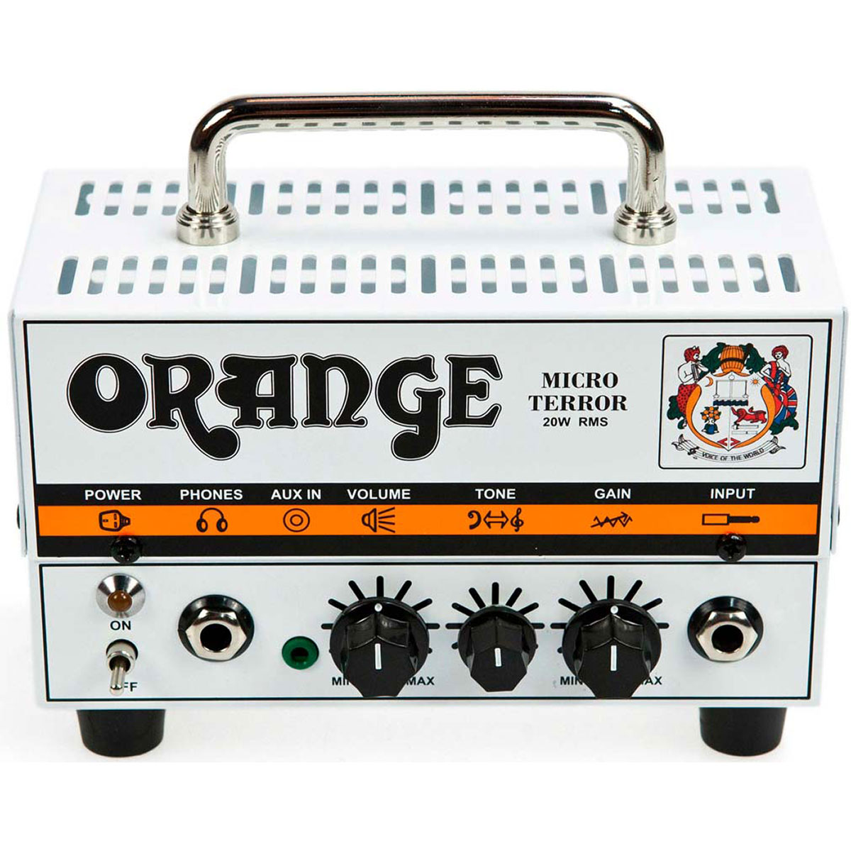Imagen 0 de Amplificador Cabezal para Guitarra Orange Micro Terror Blanco