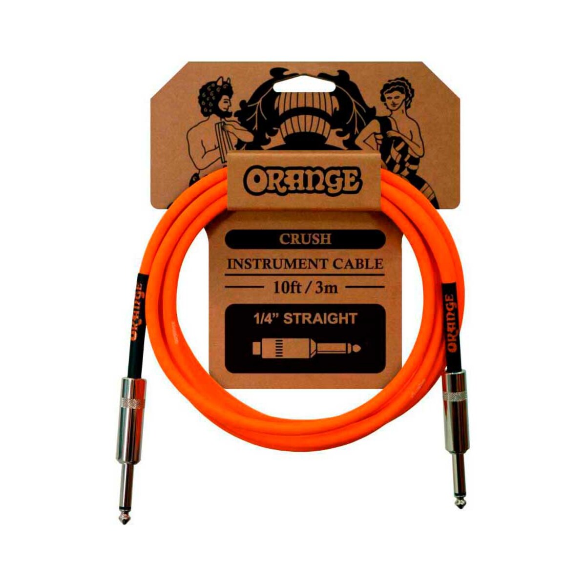 Cable de audio Orange Crush 3m Instr Straight-Straight Negro-1