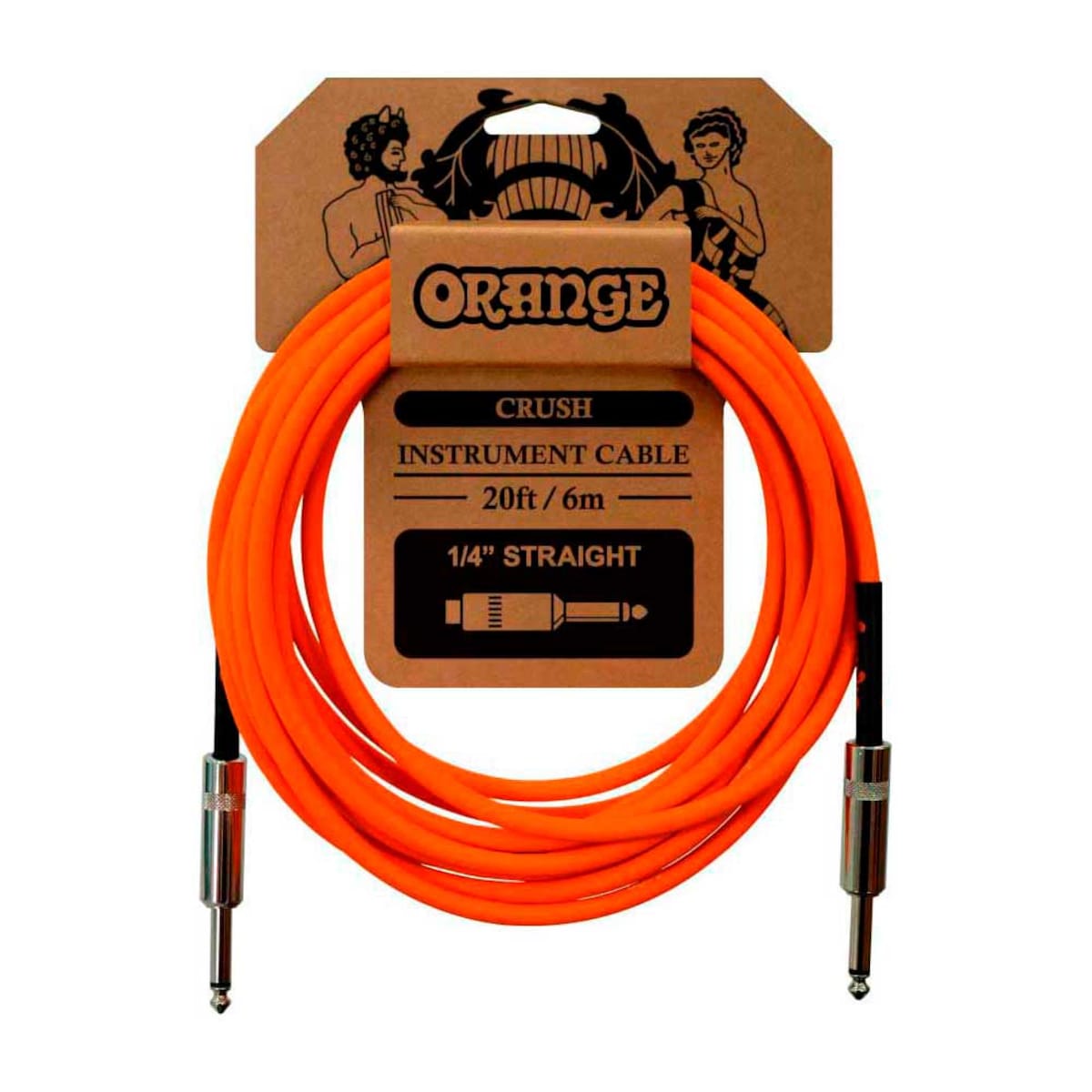 Cable de audio Orange Crush 6m Instr Straight-Straight Negro-1