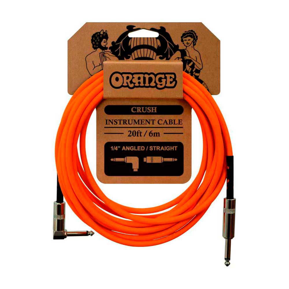 Imagen 0 de Cable de audio Orange Crush 6m Instr Angled-Straight Negro