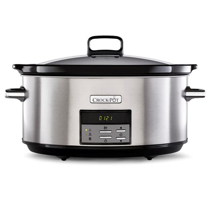 CrockPot - Olla Digital de coccion lenta CrockPot Digital Oval Gris 7.5L