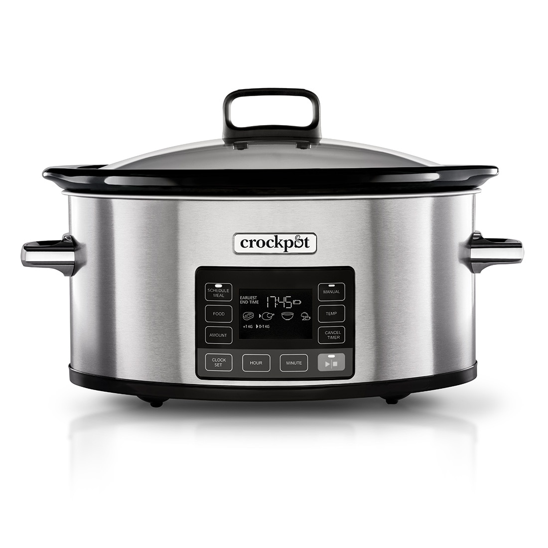 Imagen 0 de Olla eléctica de cocción lenta CrockPot con tecnología TimeSelect y 5,6 L Gris