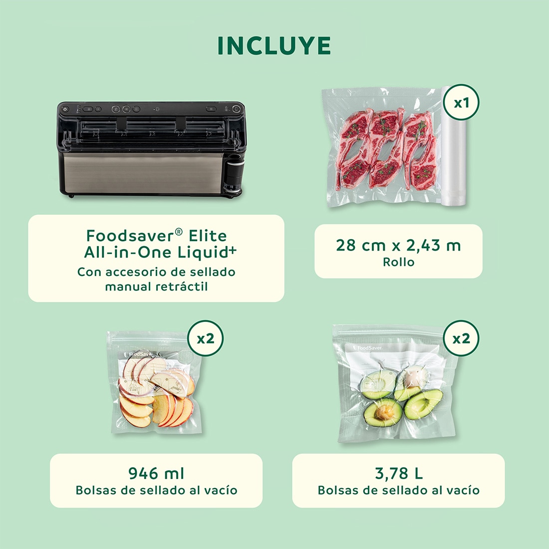Envasadora al vacío FoodSaver Elite VS5910X para líquidos 4