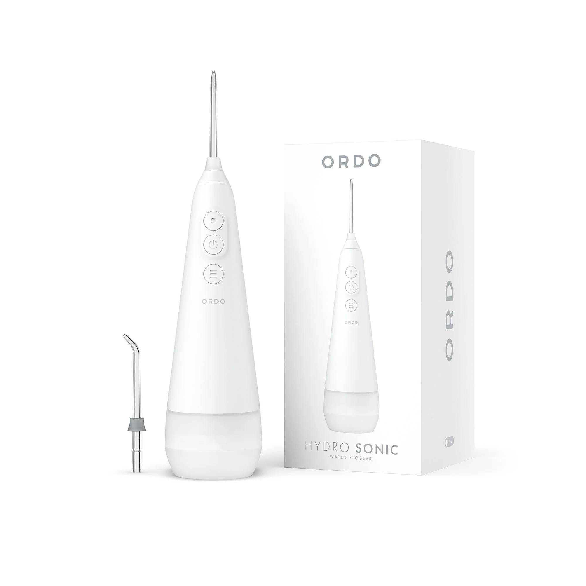 Imagen 1 de Irrigador Dental portátil ORDO Hydro Sonic, Inalámbrico Recargable USB, 3 Niveles de Presión Blanco
