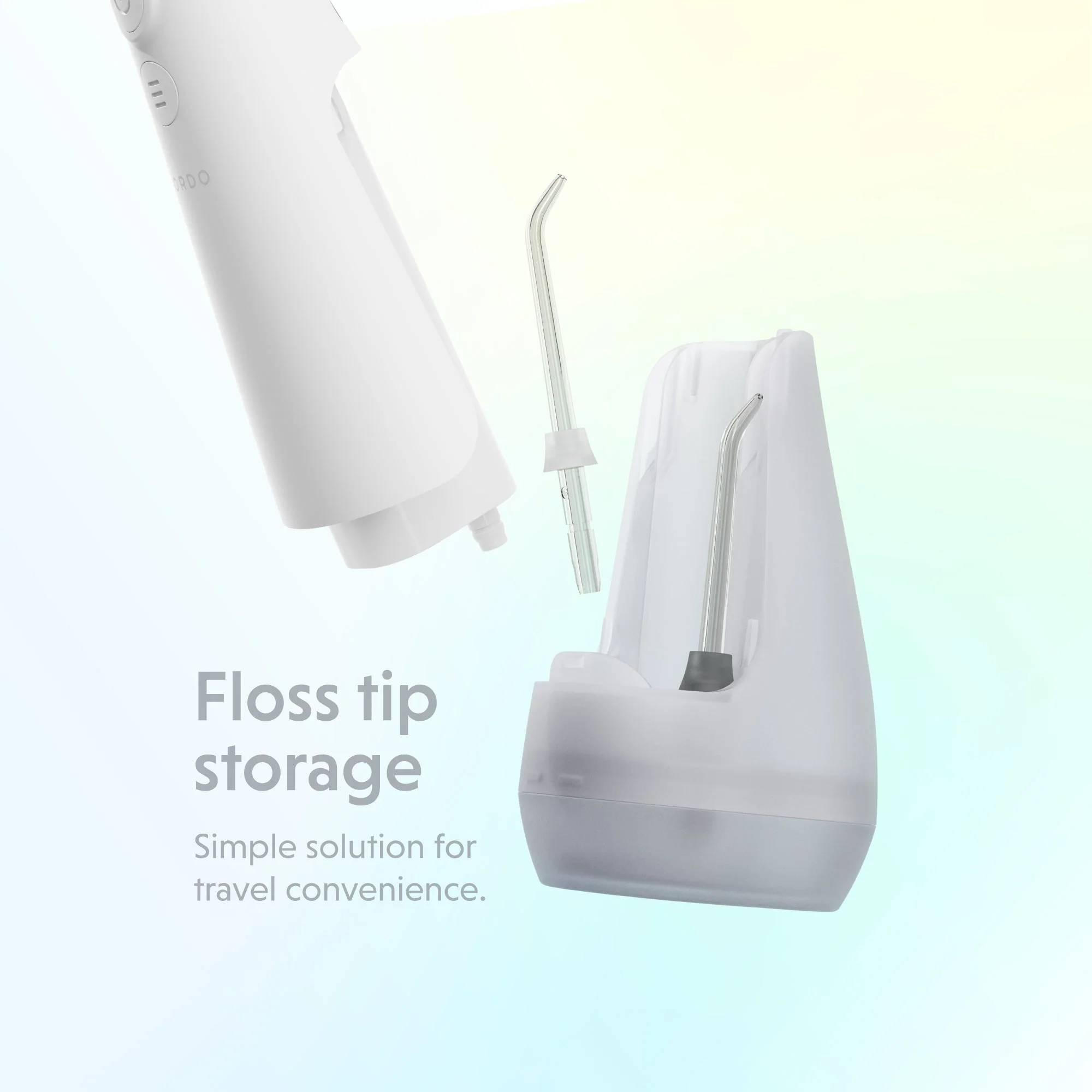 Imagen 5 de Irrigador Dental portátil ORDO Hydro Sonic, Inalámbrico Recargable USB, 3 Niveles de Presión - Blanco Blanco