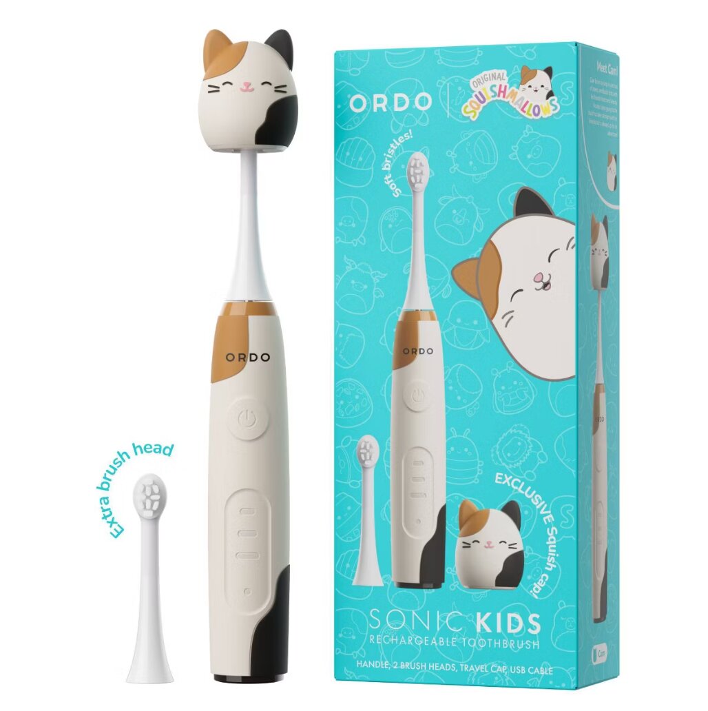 Cepillo de dientes eléctrico Ordo Sonic Kids Squishmallows Cam recargable tecnología sónica - Blanco Blanco-1