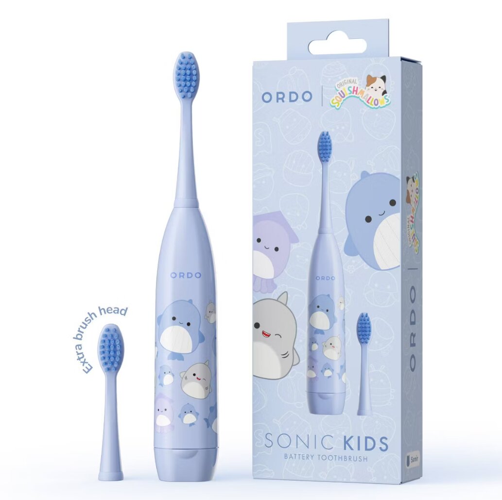 Imagen 0 de Cepillo de dientes eléctrico Ordo Sonic Kids Squishmallows Samir con batería uso infantil Azul