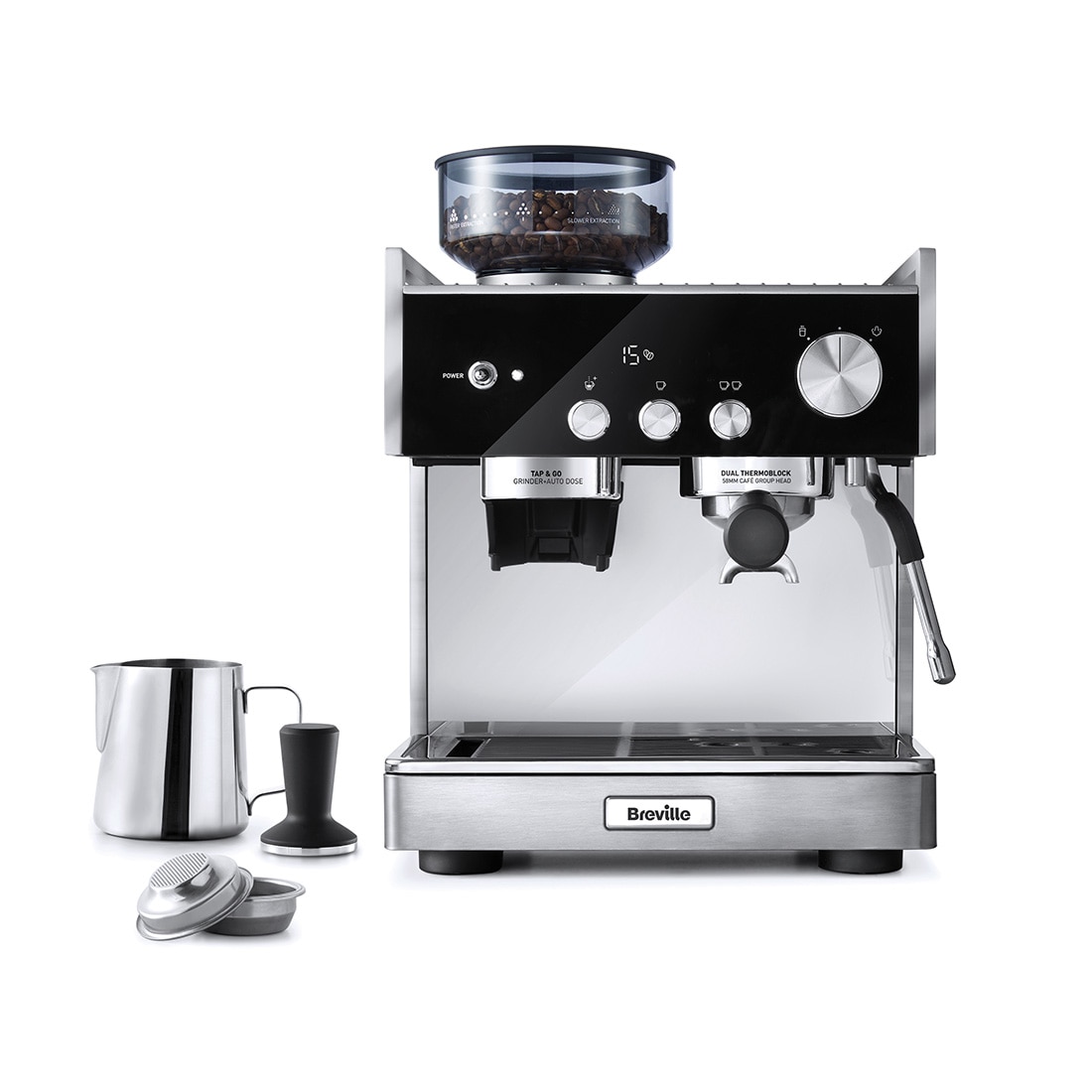 Cafetera Espresso Breville Barista Signature Negro · El Corte Inglés