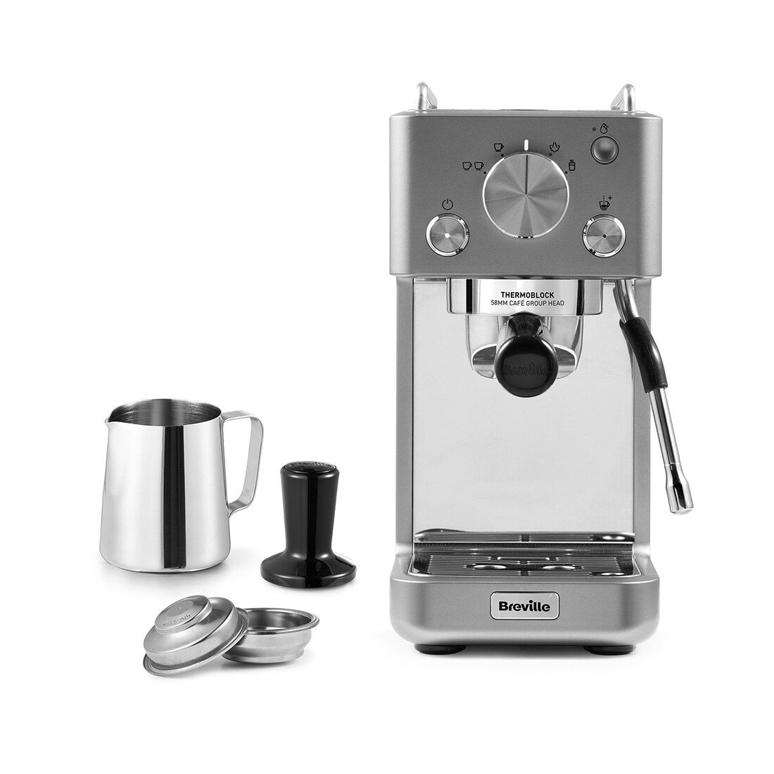 Cafetera espresso manual Breville Slimline - Gris Gris-3
