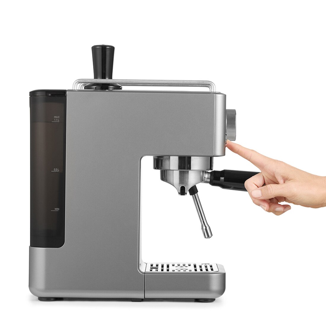 Cafetera espresso manual Breville Slimline - Gris Gris-4
