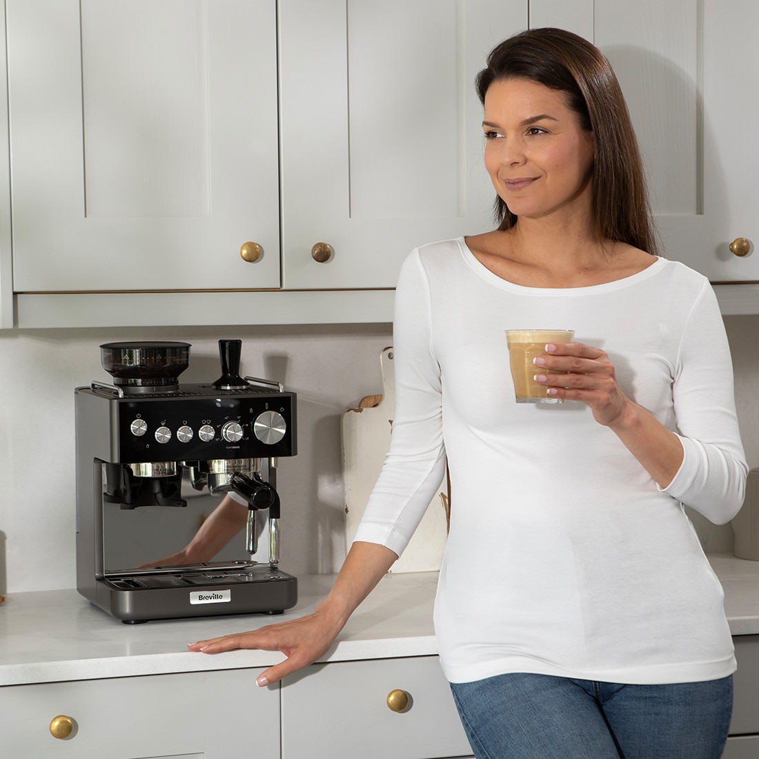 Cafetera espresso manual Breville Sense - Gris Gris-6