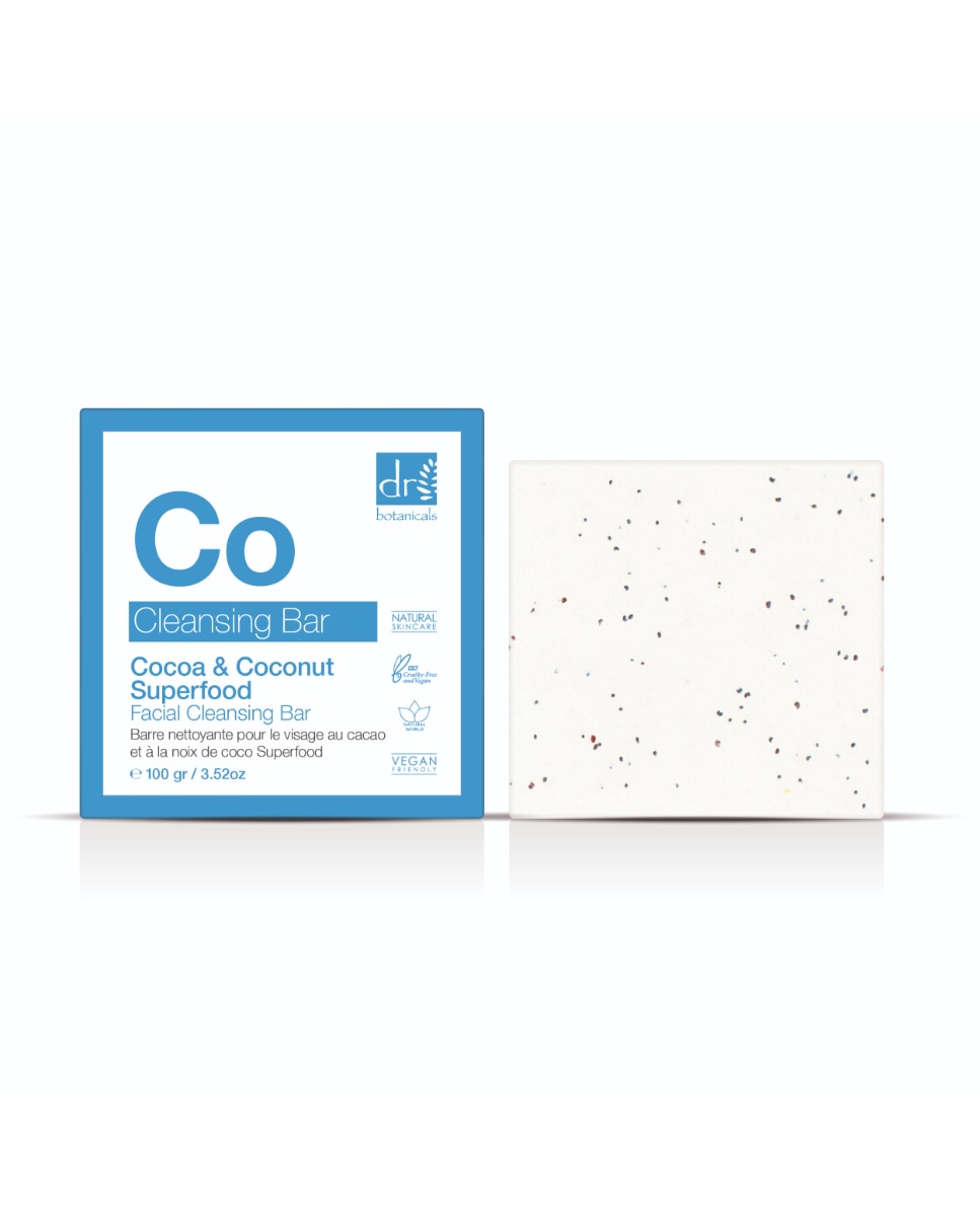 Imagen 0 de Pastilla limpiadora facial de cacao y coco 100 gr Apothecary by Dr Botanicals