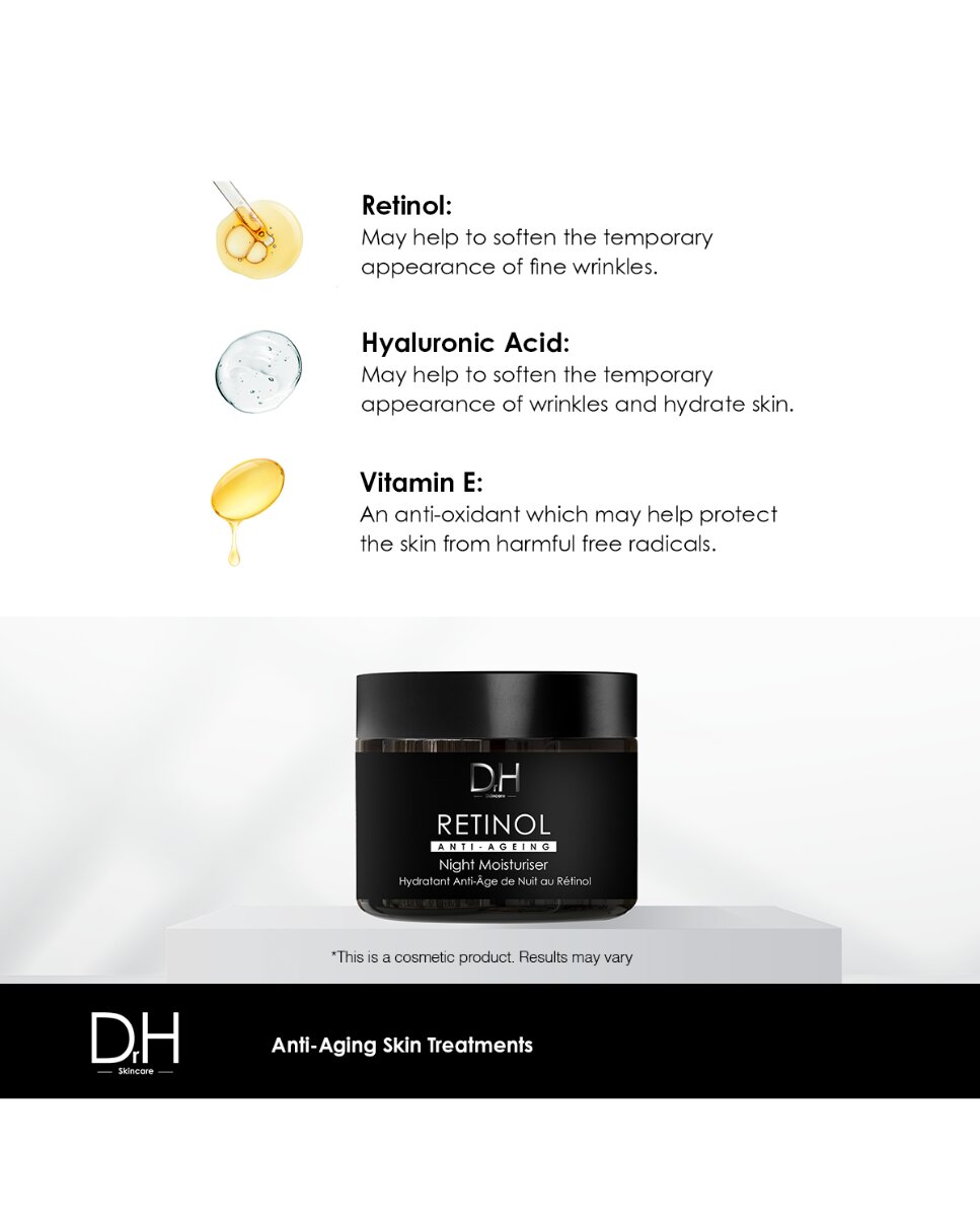 Crema hidratante de noche antiedad con retinol Dr H 60ml - 700 60 ml 700-4