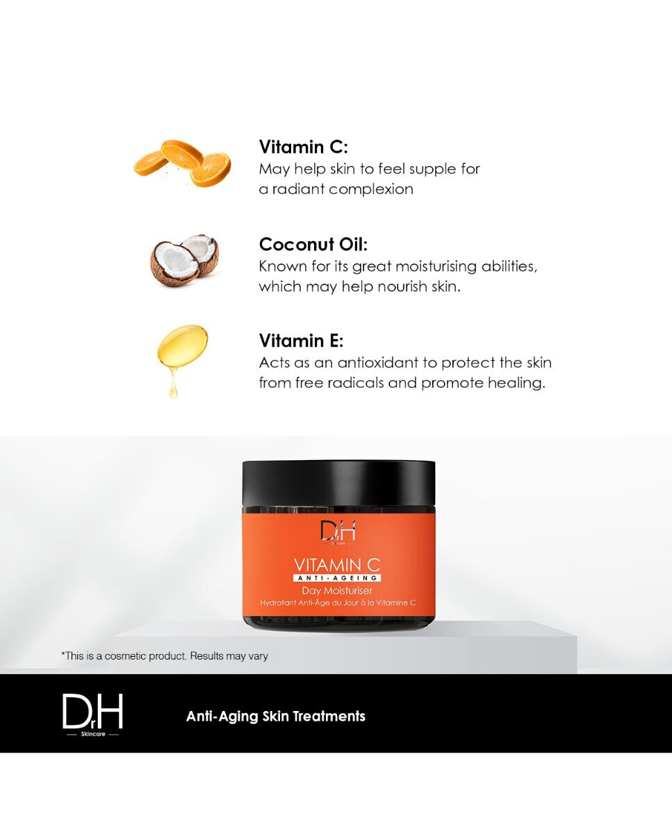 Crema hidratante de día antiedad con vitamina C Dr H 60ml - 700 60 ml 700-3