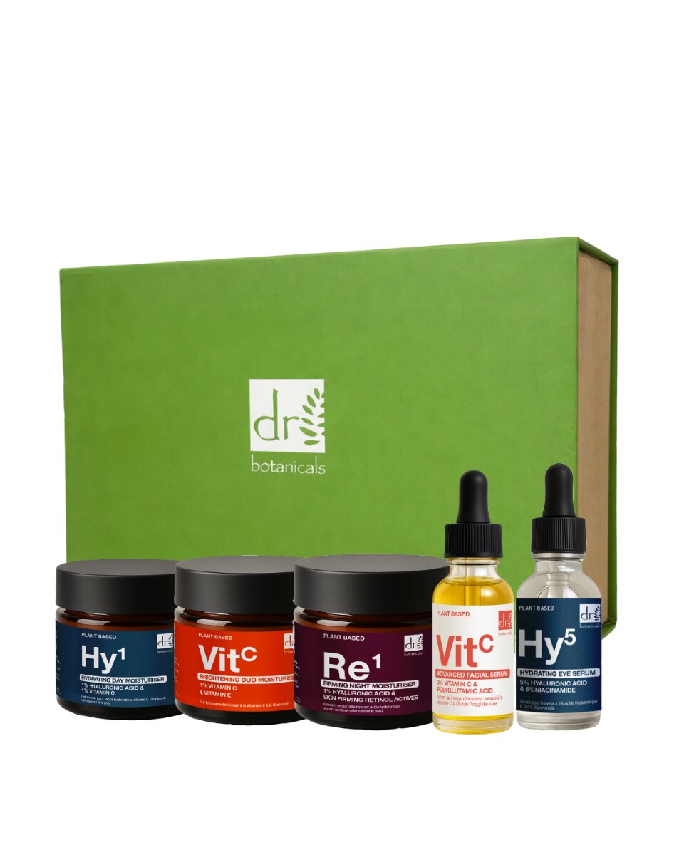 Imagen 1 de Set de regalo navideño antiedad con vitamina c  Dr Botanicals 700