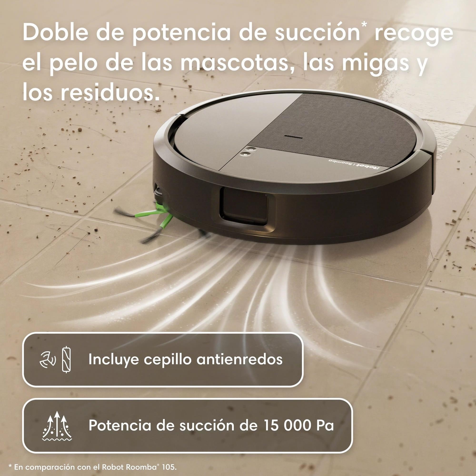 Robot aspirador iRobot Roomba® 115 Combo LiDAR 15000Pa - Negro Negro-3