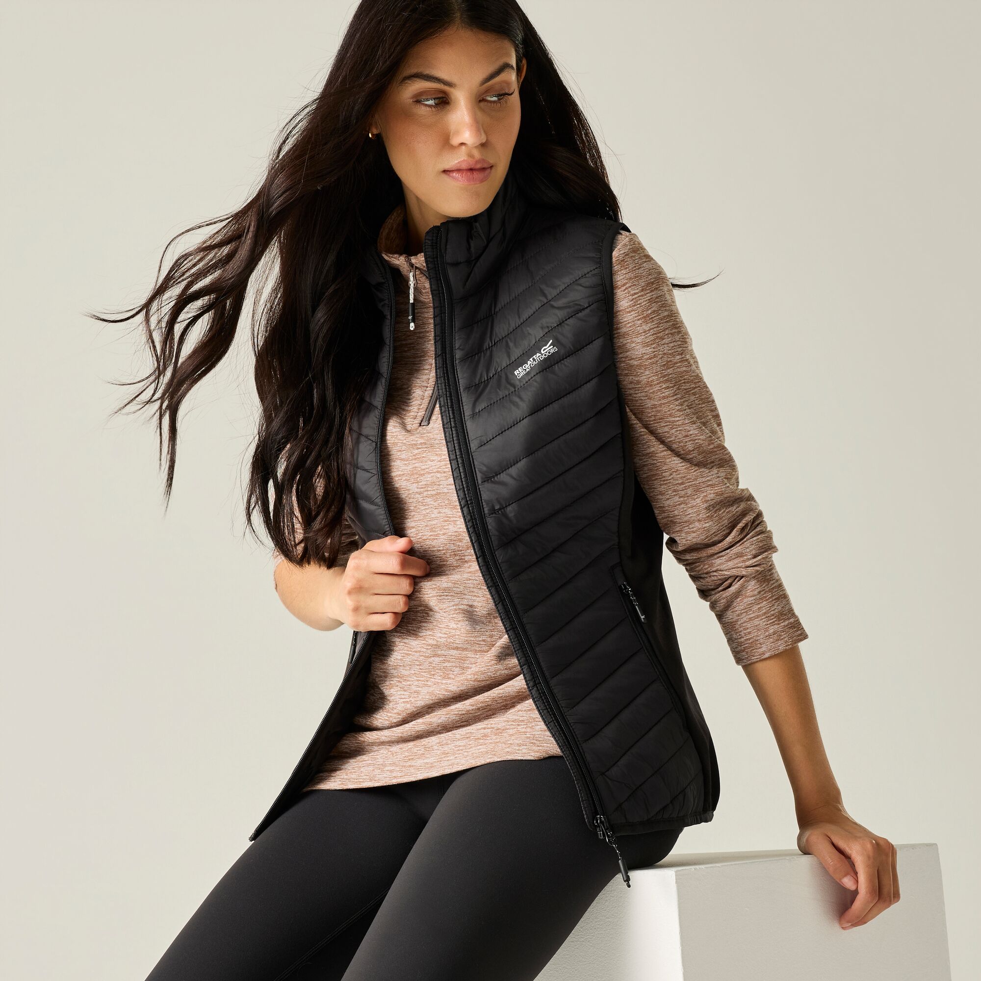 Chaleco de mujer Andreson Hybrid Regatta - Negro Negro-3