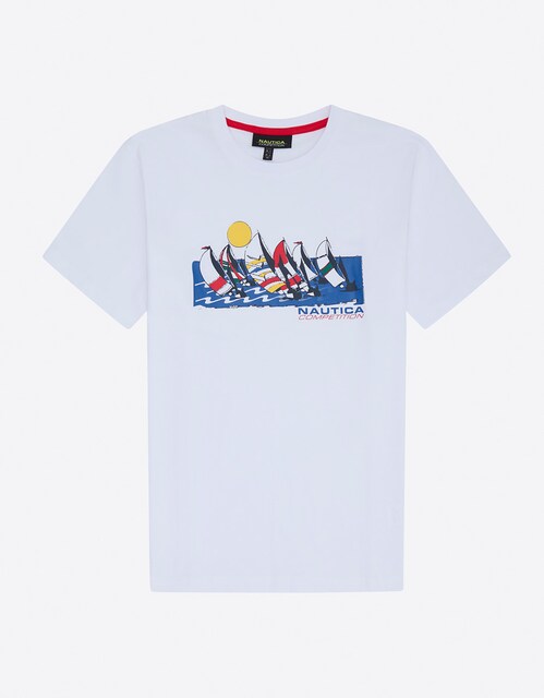 Imagen 0 de Camiseta de hombre con cuello redondo de manga corta