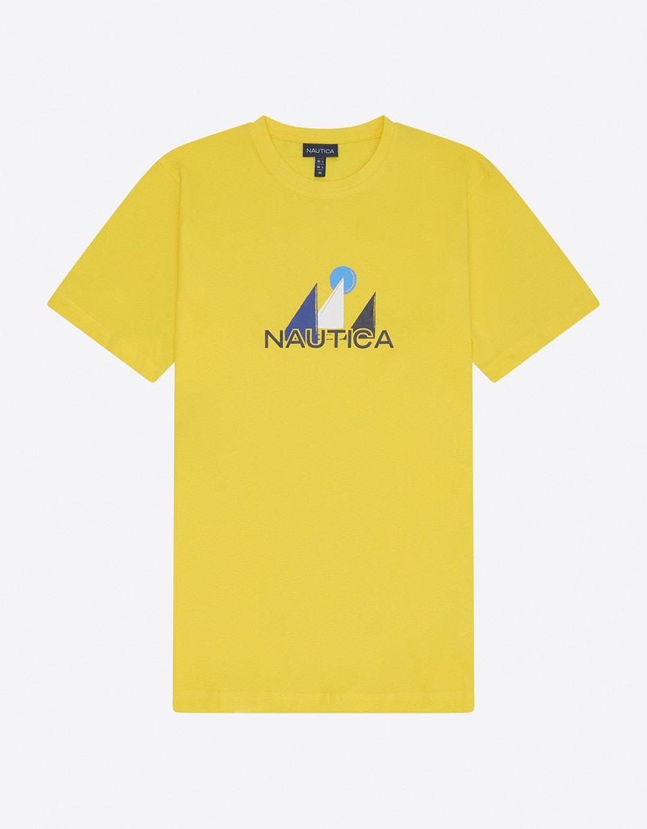 Imagen 0 de Camiseta de hombre con cuello redondo de manga corta Amarillo