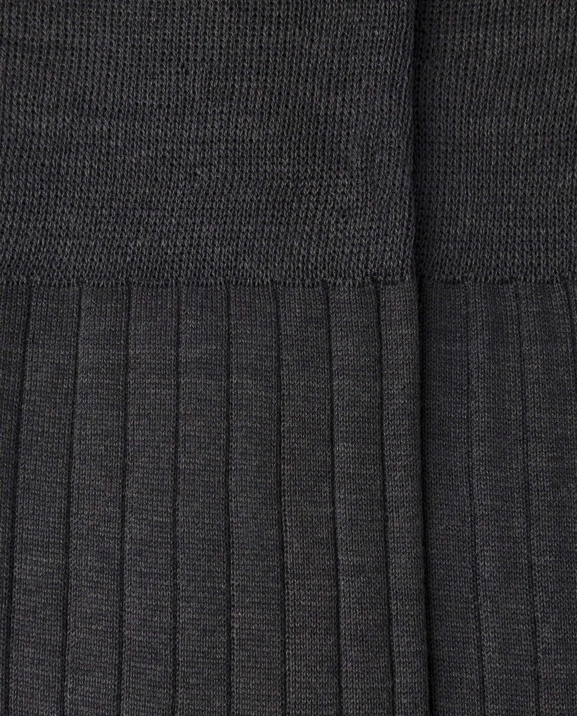 Calcetines cortos de algodón mercerizado - Hackett - Gris oscuro Gris oscuro-4