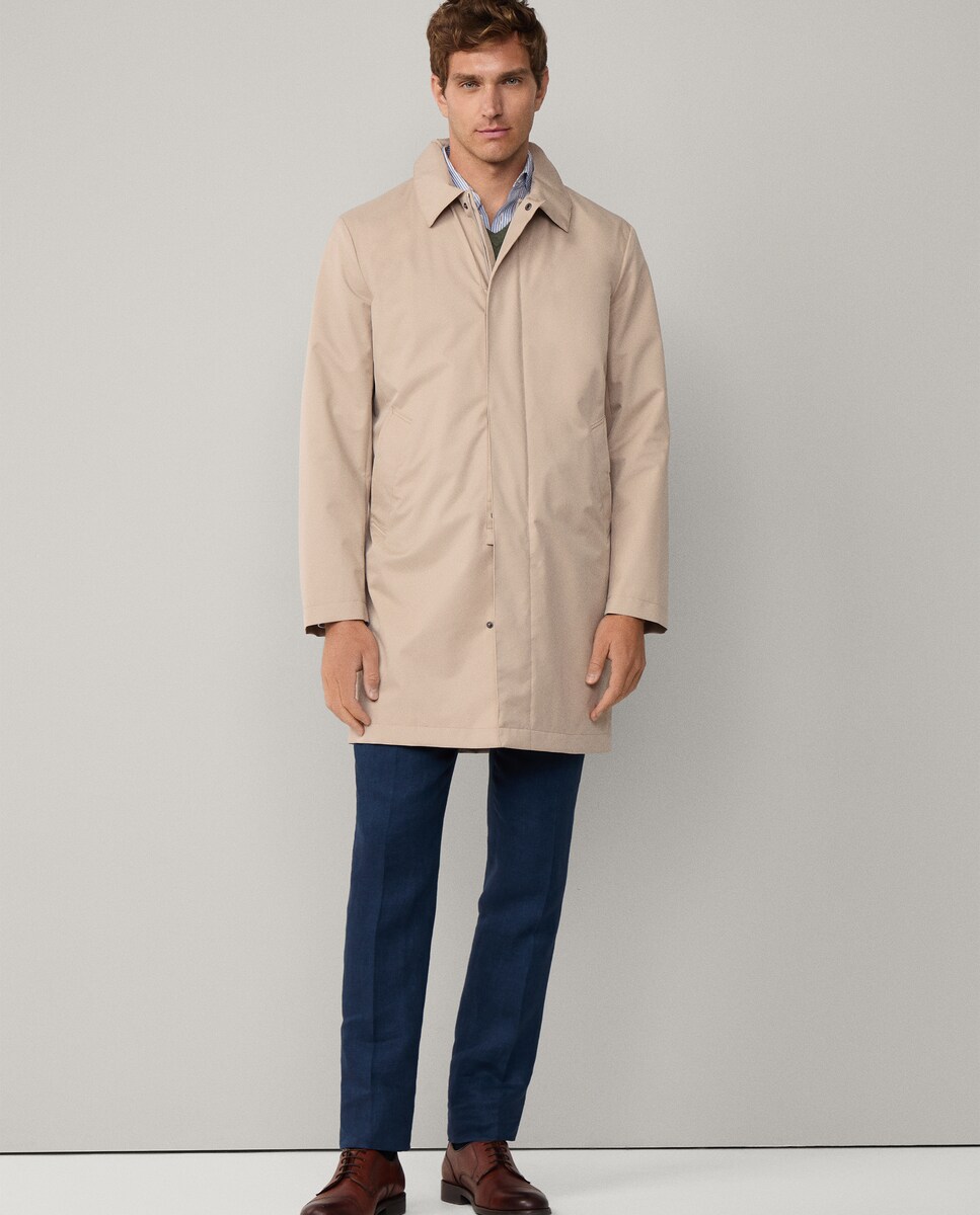 Gabardina de hombre resistente al agua con tapeta oculta · Hackett