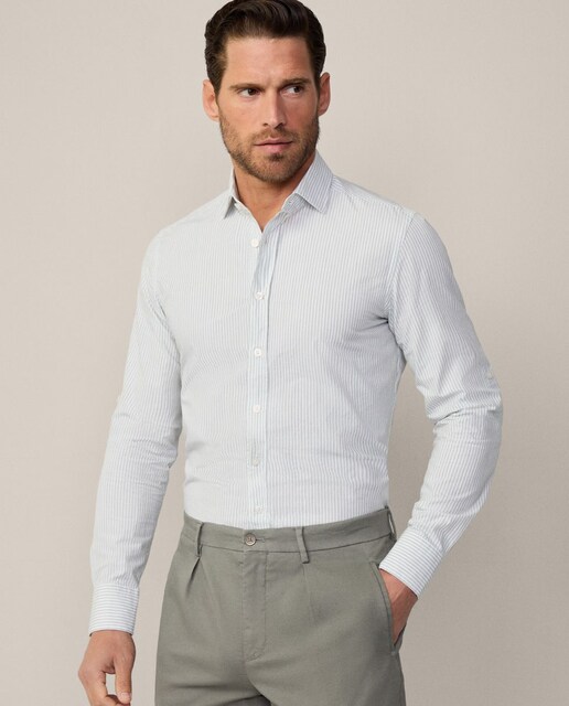 Imagen 0 de Camisa de hombre tailored fit de rayas Bengala