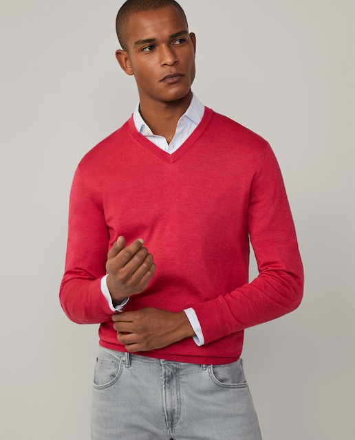 Imagen 0 de Jersey de hombre cuello pico con coderas