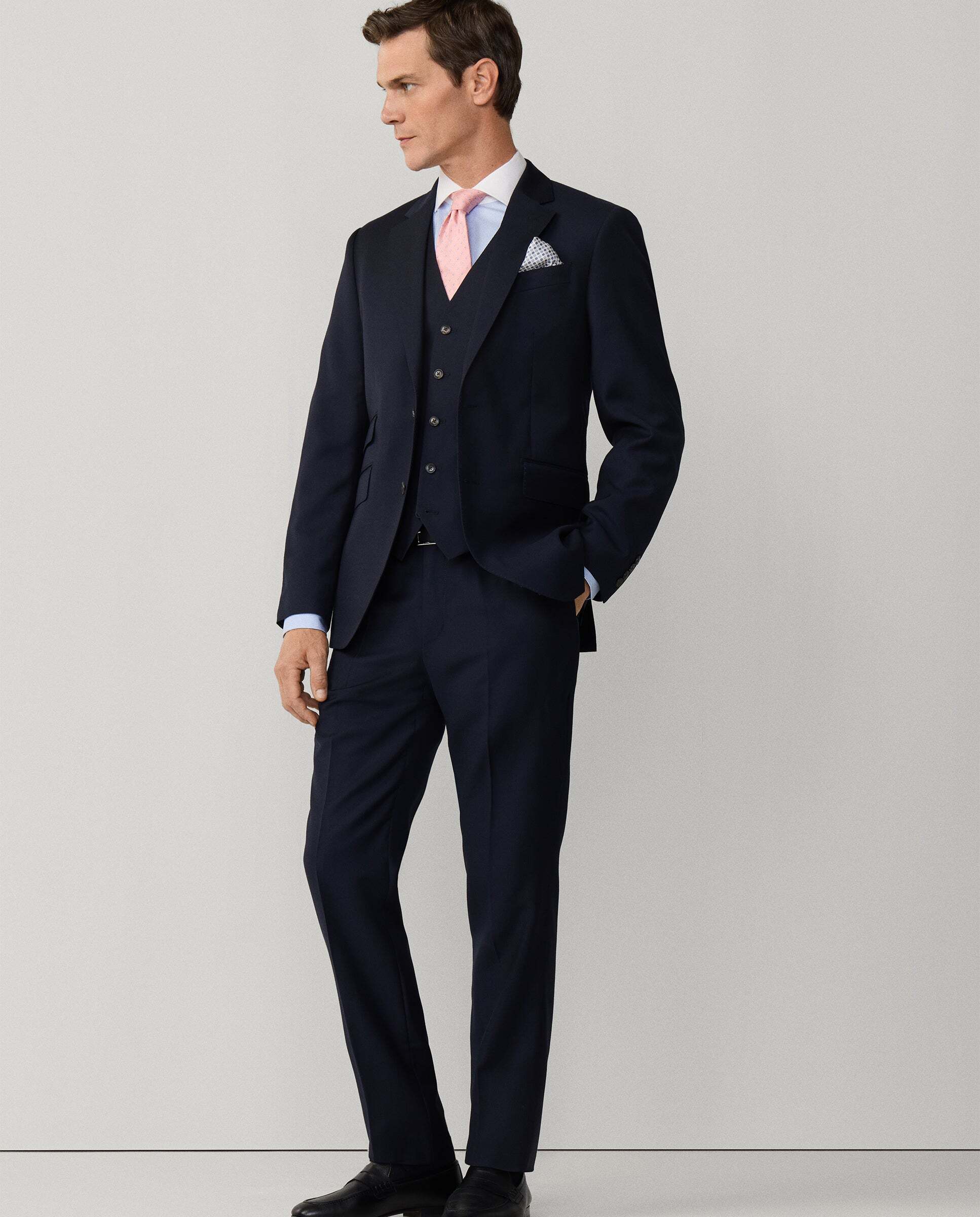 Chaleco de lana - Hackett - tejido en inglaterra - Azul Azul-7