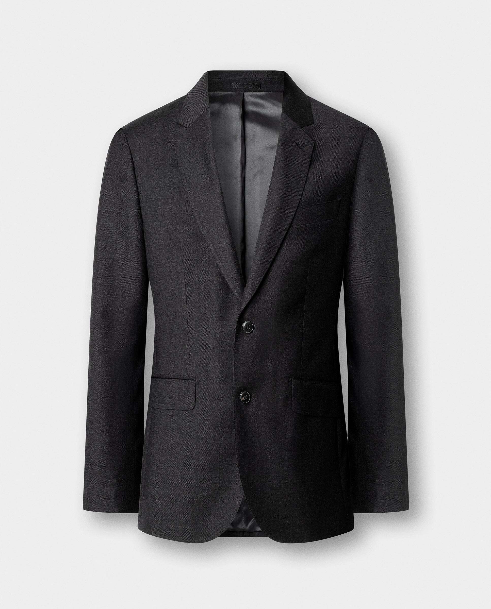 Americana de lana - Hackett - tejida en inglaterra - Gris Gris-11