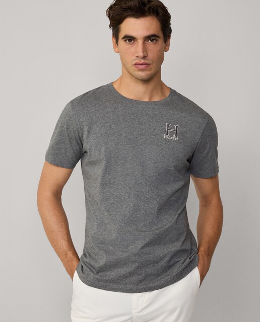 Imagen 0 de Camiseta de hombre manga corta con monograma bordado
