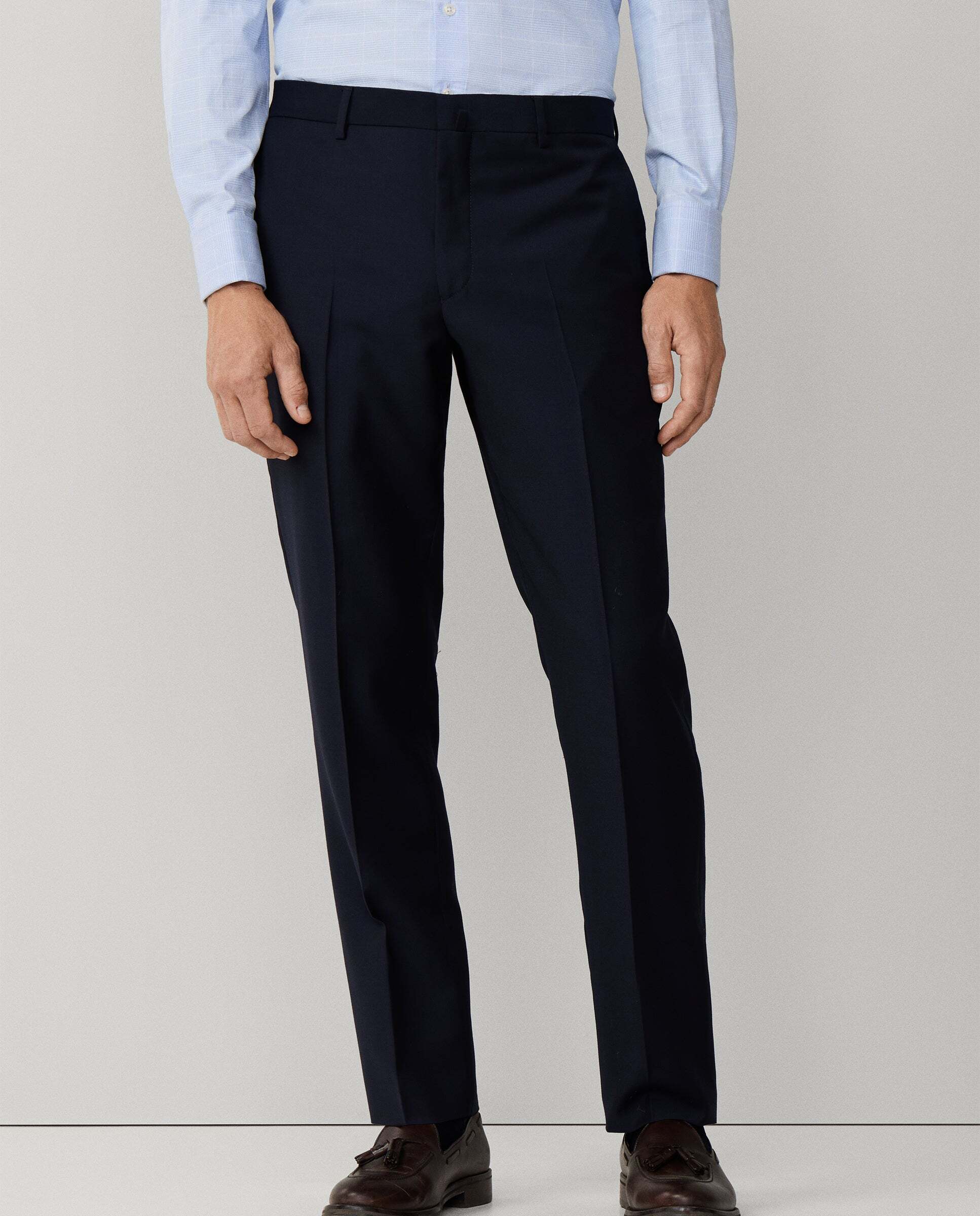 Imagen 0 de Pantalón de traje de lana - tejido en inglaterra Azul