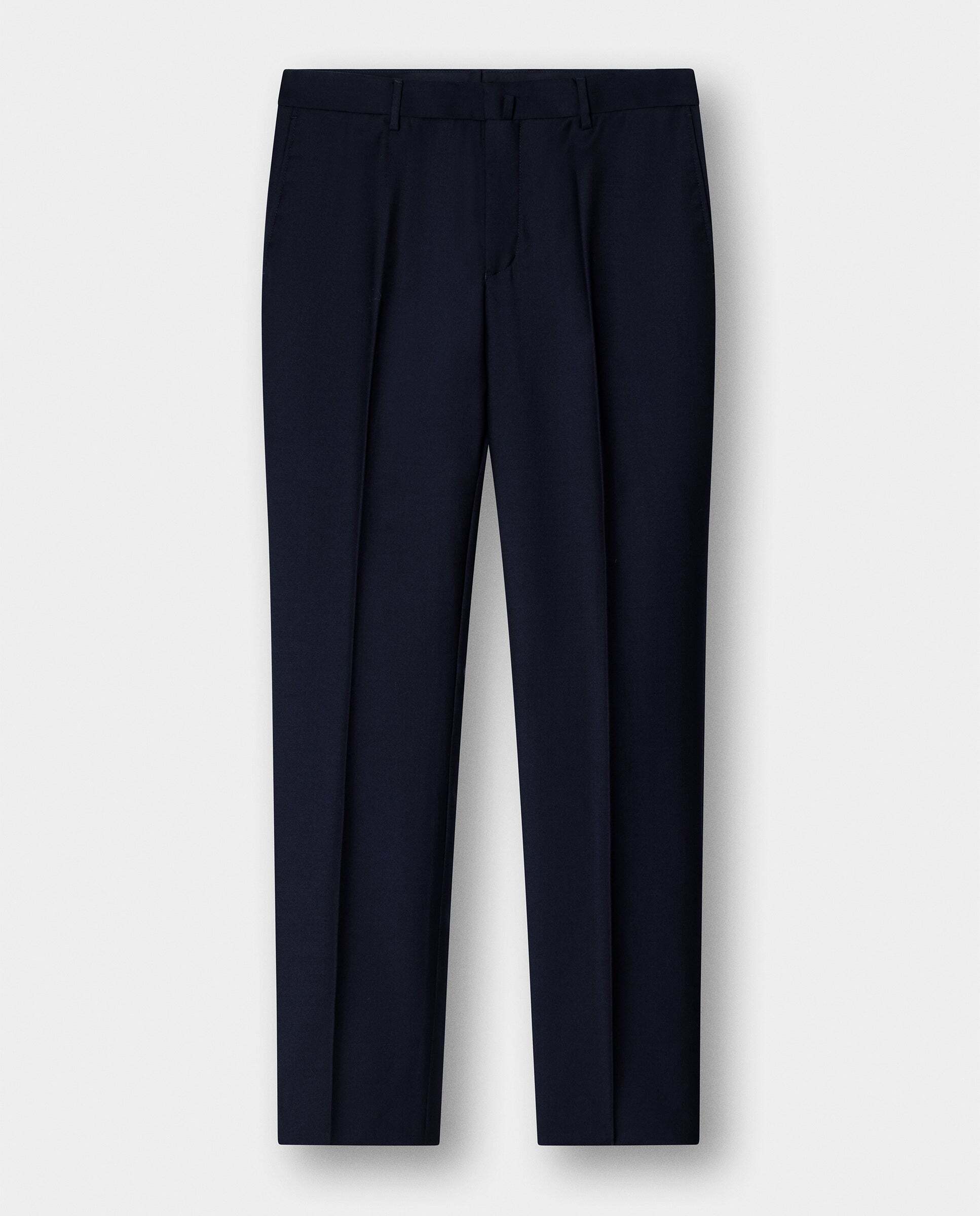 Pantalón de traje de lana - Hackett - tejido en inglaterra - Azul Azul-9