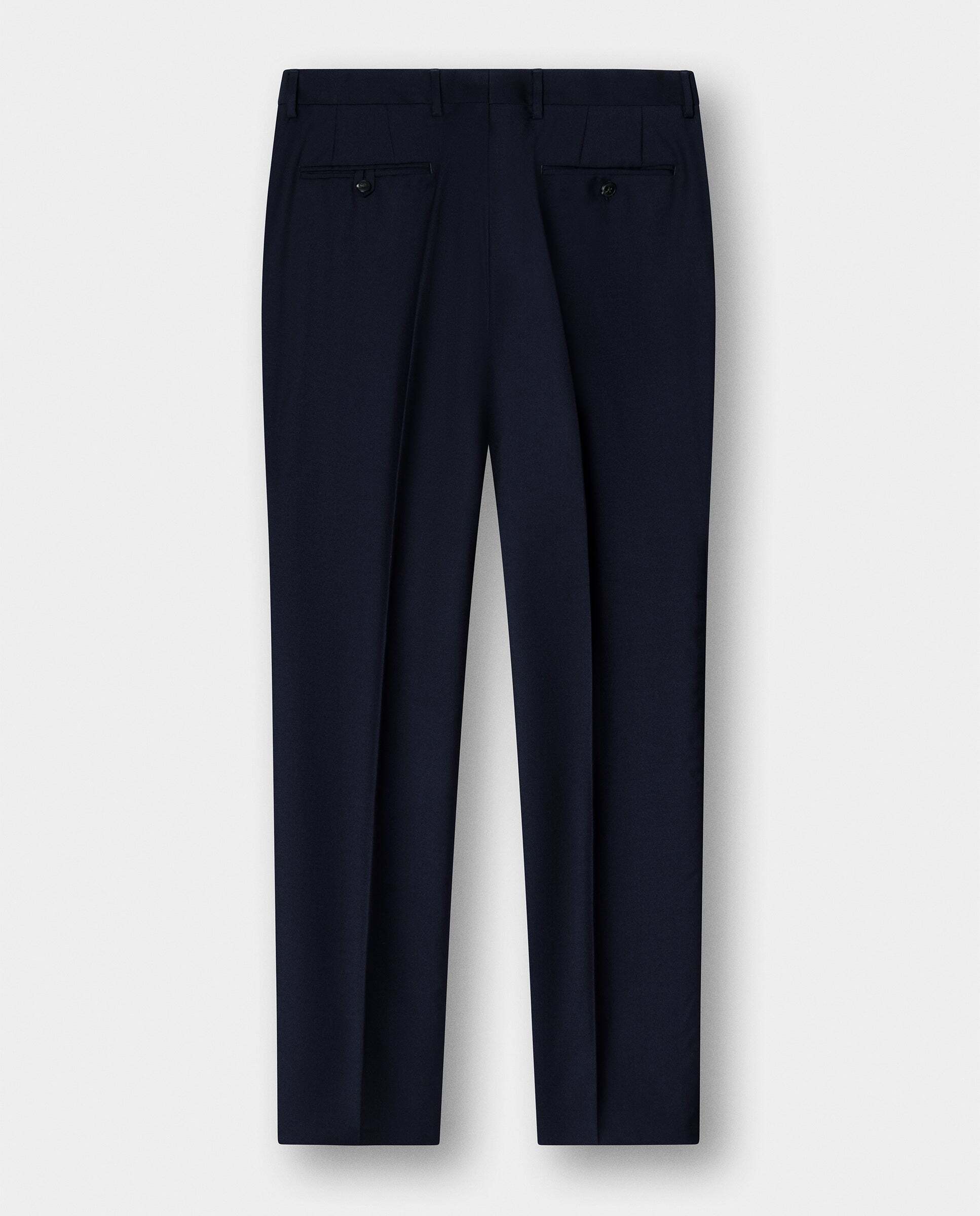 Pantalón de traje de lana - Hackett - tejido en inglaterra - Azul Azul-8