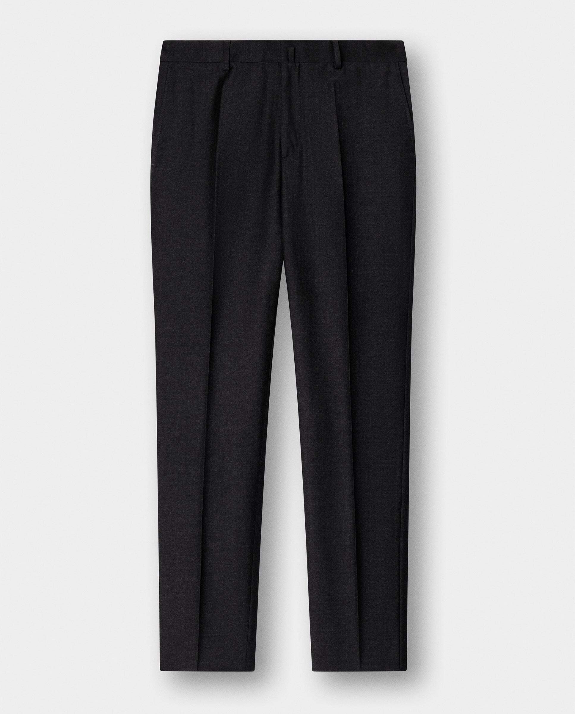 Pantalón de traje de lana - Hackett - tejido en inglaterra - Gris Gris-10