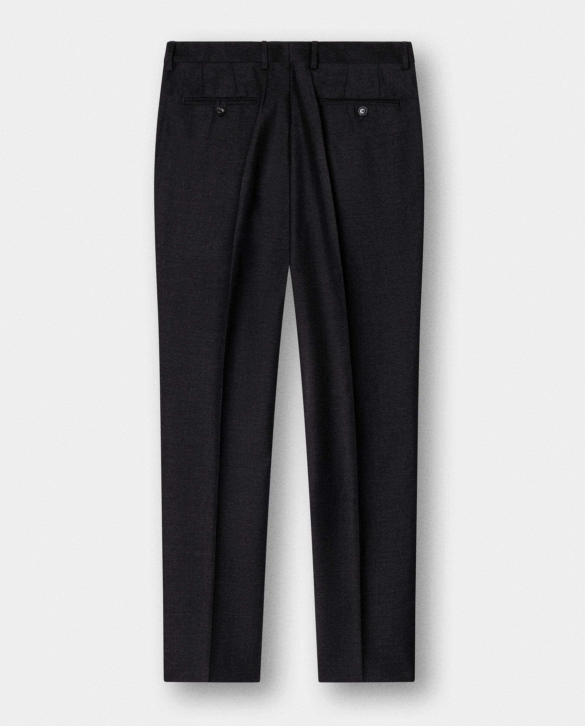 Pantalón de traje de lana - Hackett - tejido en inglaterra - Gris Gris-9