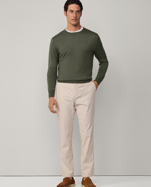 Imagen 0 de Chino de hombre slim fit en tejido de sarga