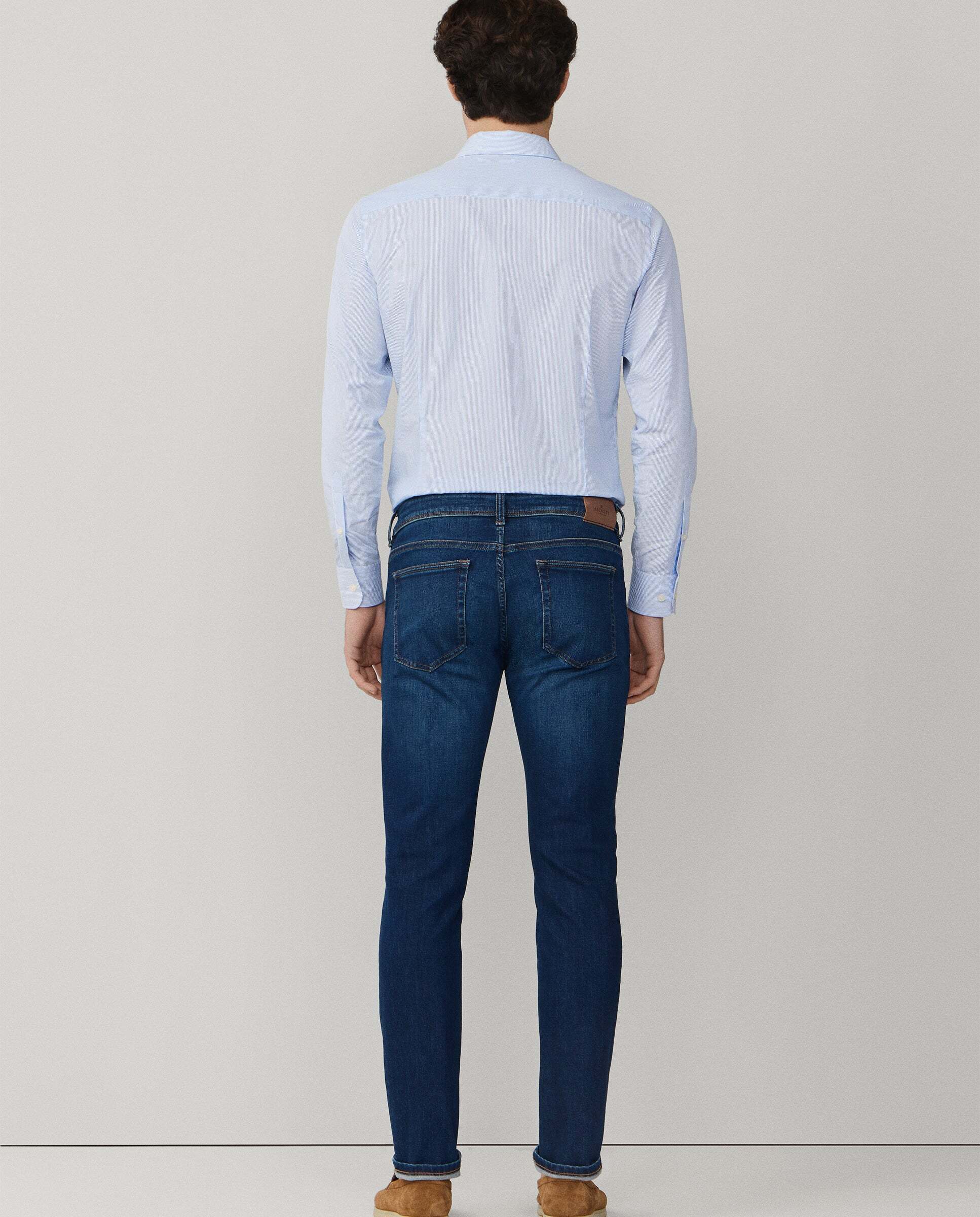 Imagen 3 de Vaqueros powerflex lavado vintage fit slim - Hackett - Azul Azul