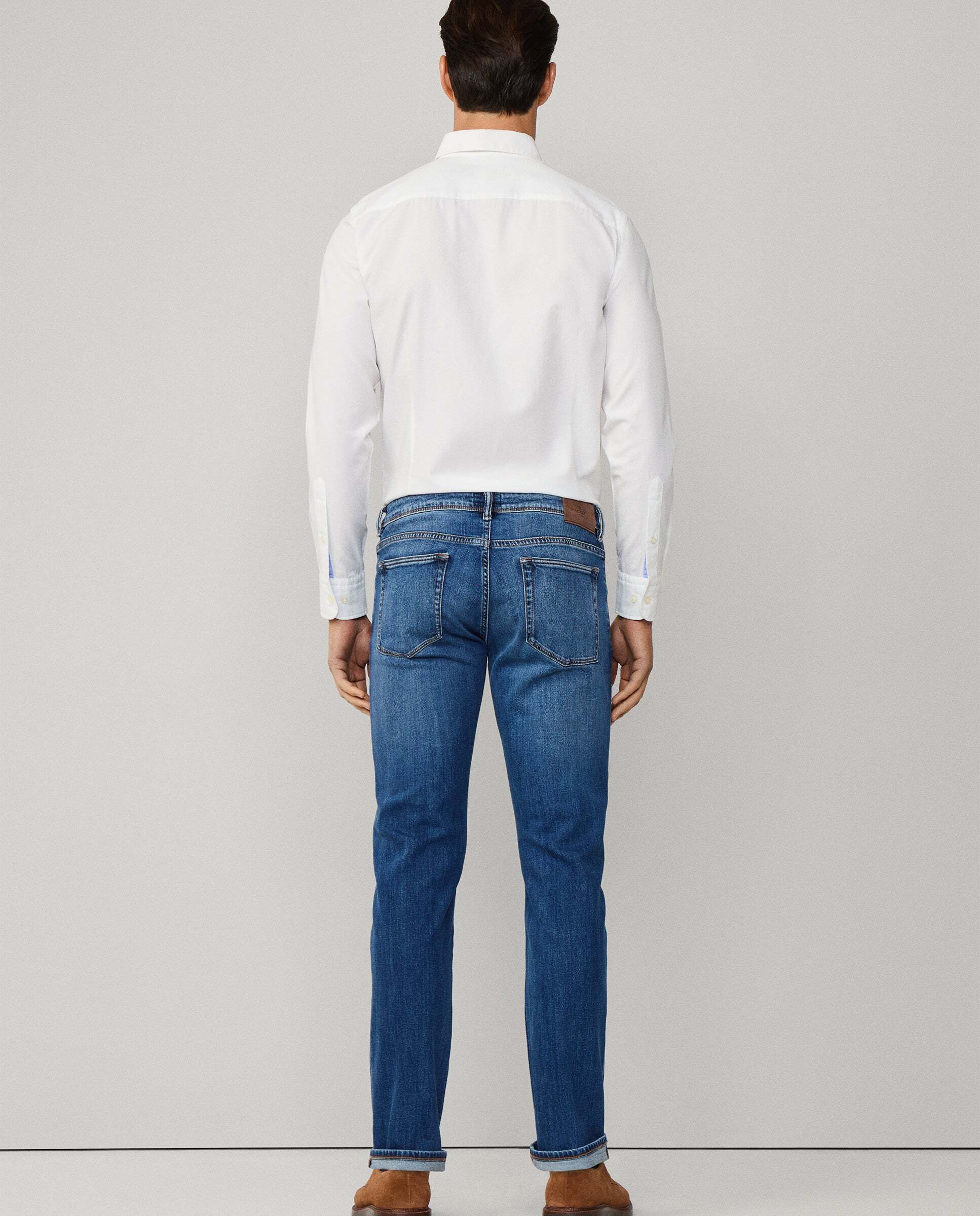 Imagen 3 de Vaqueros elásticos lavado vintage fit slim - Hackett - Azul Azul