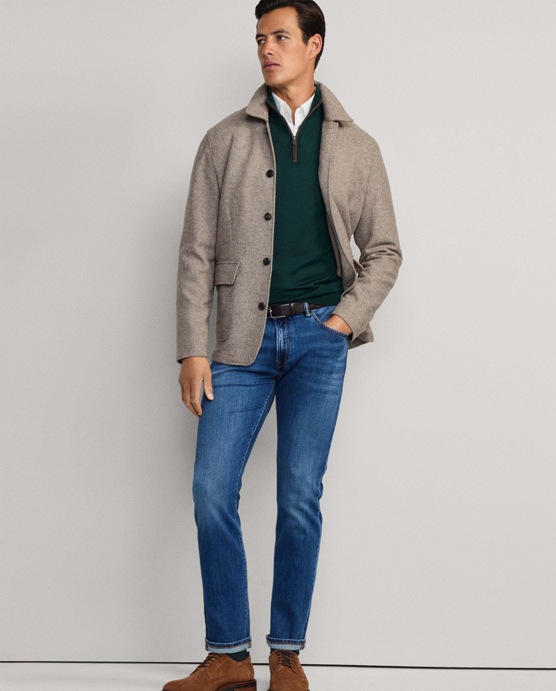Imagen 7 de Vaqueros elásticos lavado vintage fit slim - Hackett - Azul Azul