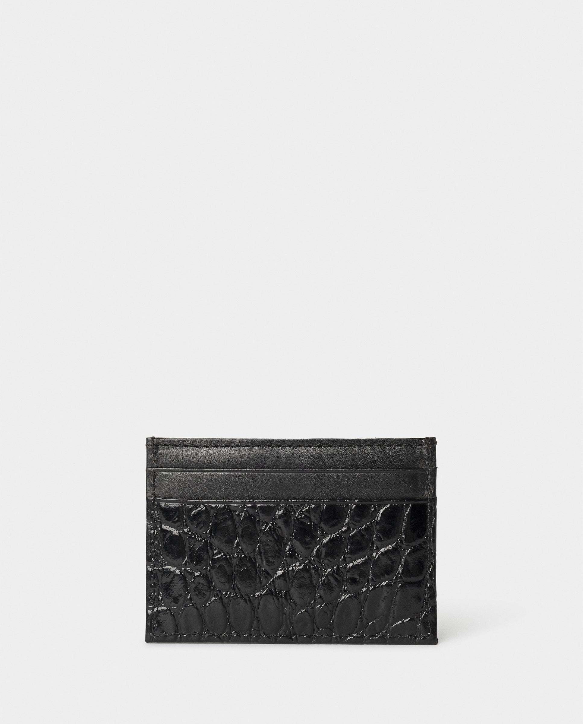 Portadocumentos de piel estampado cocodrilo - Hackett - Negro Negro-3