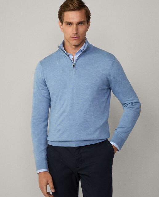 Imagen 0 de Jersey de hombre cuello alto con coderas