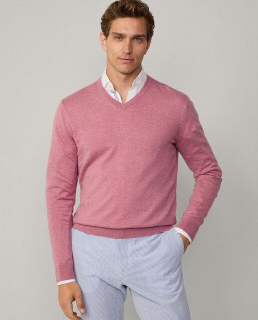 Imagen 0 de Jersey de hombre cuello pico con coderas