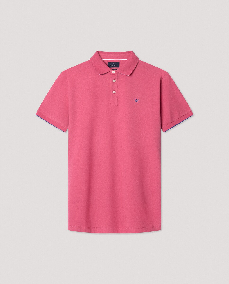 Polo piqué de hombre manga corta con logo bordado · Hackett · El