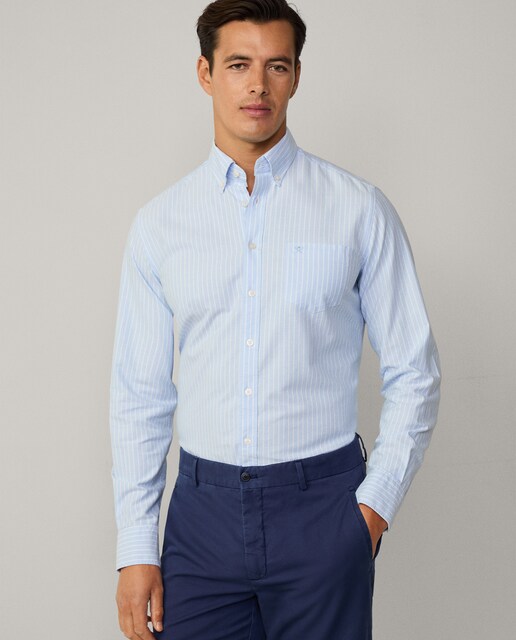 Imagen 0 de Camisa Oxford de hombre tailored fit de rayas